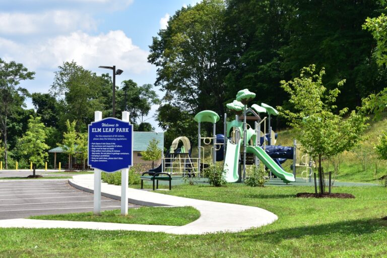 Elm Leaf Park playground in Baldwin, PA located in Allegheny County Pennsylvania.