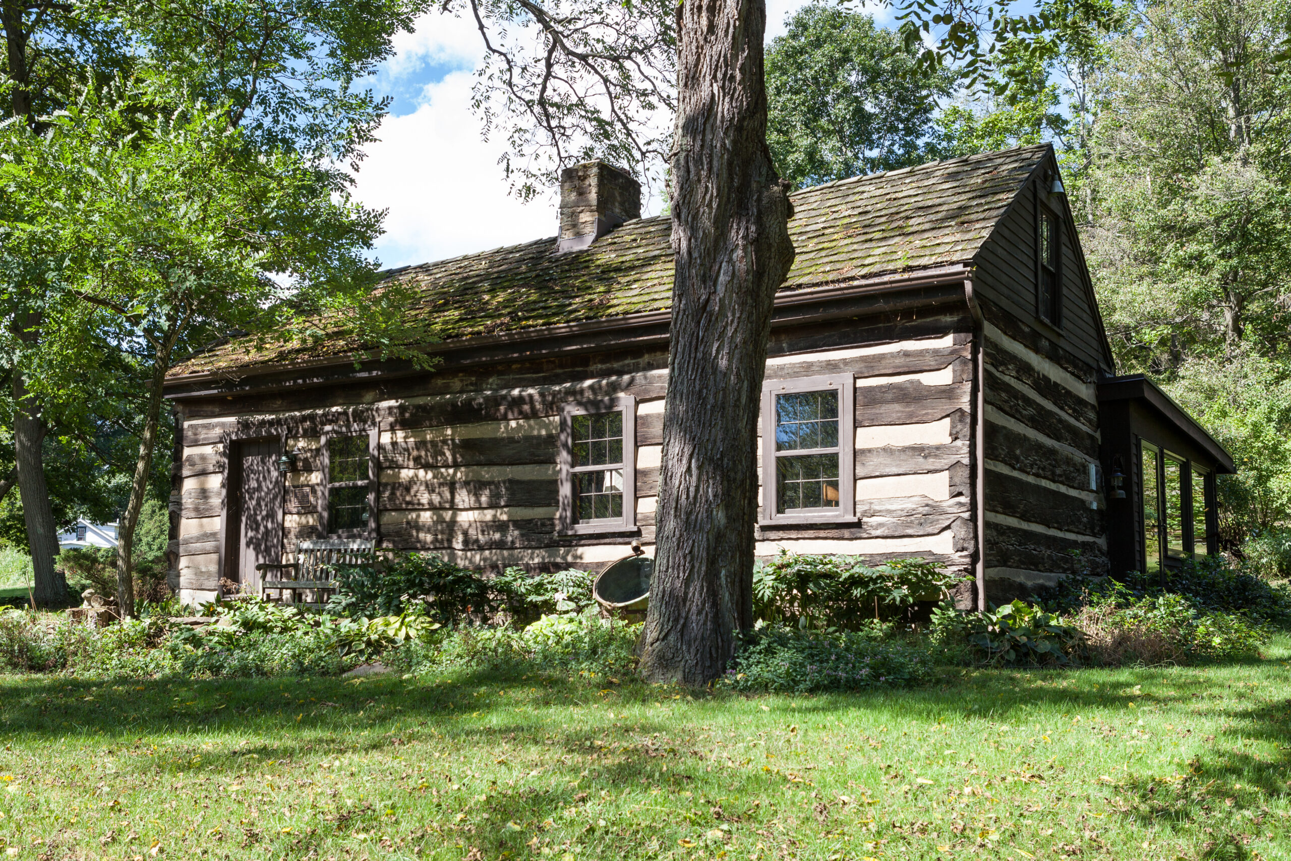 Historic log home located in Cecil, PA in Washington County.