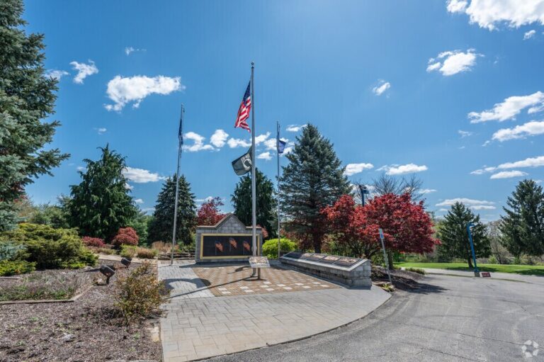 Veterans memorial park in Collier Township, PA located in Allegheny County near Pittsburgh.